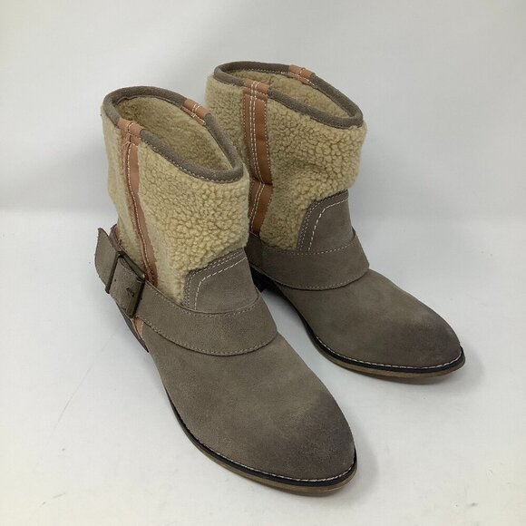 Anthropologie Kelsi Dagger Shearling Tempest boots 8 EUC - Picture 2 of 8